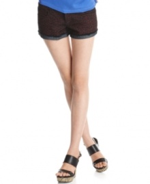 Score cheetah girl style in these animal print cutoffs from Celebrity Pink Jeans -- a fierce pair of hot shorts for even hotter days! Score cheetah girl style in these animal print cutoffs from Celebrity Pink Jeans -- a fierce pair of hot shorts for even hotter days!