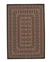Make your next party a garden party and gather around this opulent all-weather rug, inspired by traditional English designs. Suitable for use both indoors and out, this piece brings a touch of warmth to stone entryways, patio decks and all other outdoor gathering areas. Textured and gently colored with a natural palette that perfectly complements its natural surroundings. Pet friendly and resistant to all mold and mildew. One-year limited warranty.