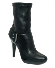Announce your arrival with killer style. The Jacey Jay booties by Nine West fit like a glove with a stretch upper and add a vampy edge to cold-weather looks. Announce your arrival with killer style. The Jacey Jay booties by Nine West fit like a glove with a stretch upper and add a vampy edge to cold-weather looks.