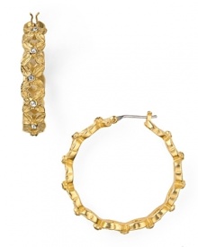The floral motif comes cast in 12 karat gold plate and accented by striking stones. Wear these earrings from Carolee Lux for natural-inspired statement style. The floral motif comes cast in 12 karat gold plate and accented by striking stones. Wear these earrings from Carolee Lux for natural-inspired statement style.