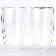 Handmade by expert artisans, this insulated, double-wall glassware is made from a lightweight borosilicate glass that is just as strong as typical glassware. Resistant to temperature swings, it keeps both warm drinks and cool drinks at just the right temperature. Because beverages are held entirely by the inner wall, there's no condensation-so no need for a coaster. Handmade by expert artisans, this insulated, double-wall glassware is made from a lightweight borosilicate glass that is just as strong as typical glassware. Resistant to temperature swings, it keeps both warm drinks and cool drinks at just the right temperature. Because beverages are held entirely by the inner wall, there's no condensation-so no need for a coaster.