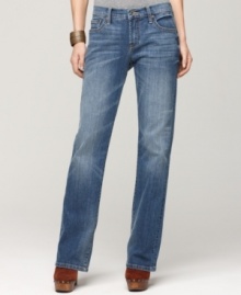 The Easy Rider from Lucky Brand Jeans has a relaxed fit you'll want to wear every day! The perfectly-faded lighter blue wash gives them a little retro appeal. The Easy Rider from Lucky Brand Jeans has a relaxed fit you'll want to wear every day! The perfectly-faded lighter blue wash gives them a little retro appeal.
