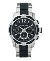 Shift into overdrive with this striking sport watch by Michael Kors.