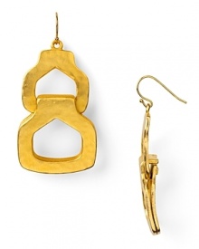 Make statement shine your signature with Kenneth Jay Lane's gold-plated earrings. This dangly link pair boasts glamourous appeal, so wear them to enhance an evening look. Make statement shine your signature with Kenneth Jay Lane's gold-plated earrings. This dangly link pair boasts glamourous appeal, so wear them to enhance an evening look.
