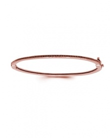 If simple, Crislu's rose gold-plated bangle lends striking sparkle to every look. If simple, Crislu's rose gold-plated bangle lends striking sparkle to every look.