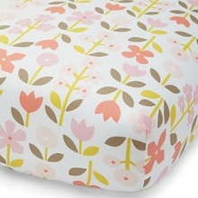 Bright blossoms in pink, peach and coral with green and grey leaves on a white background. The American Academy of Pediatrics and the U.S. Consumer Product Safety Commission have made recommendations for safe bedding practices for babies. When putting infants under 12 months to sleep, remove pillows, quilts, comforters, and other soft items from the crib. Bright blossoms in pink, peach and coral with green and grey leaves on a white background. The American Academy of Pediatrics and the U.S. Consumer Product Safety Commission have made recommendations for safe bedding practices for babies. When putting infants under 12 months to sleep, remove pillows, quilts, comforters, and other soft items from the crib.