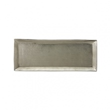 Organically molded under fire, this handmade tray exudes metal artistry with a New York edge. Organically molded under fire, this handmade tray exudes metal artistry with a New York edge.