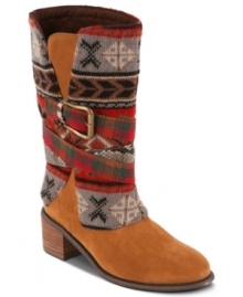 Wild western boots. The Nicole booties from Muk Luks spruce up a classic style with a range of patterns around the outside. Wild western boots. The Nicole booties from Muk Luks spruce up a classic style with a range of patterns around the outside.