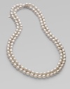 This extra-long and elegant chain of gleaming baroque pearls can be double-wrapped for versatility.10mm baroque pearls Sterling silver Length, about 60 Made in Spain