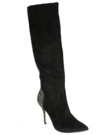 Feel pretty in this sophisticated style. With a tall heel and an ornate back full of studs, Enzo Angiolini's Preety boots are a seasonal must-have. Feel pretty in this sophisticated style. With a tall heel and an ornate back full of studs, Enzo Angiolini's Preety boots are a seasonal must-have.
