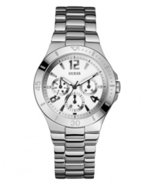 Everyday style, inspired by your boyfriend's favorite timepiece design, by GUESS. Everyday style, inspired by your boyfriend's favorite timepiece design, by GUESS.
