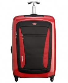 In a race of its own-Tumi and Ducati partner to change the face of travel with this sleek and innovative design. Life on the fast track demands sophisticated, innovative and bold solutions, which this fully-stocked upright puts on the map. Ready for any adventure with a hardside construction that provides more than enough space for extended trips, plus endless interior features, like organizational pockets and tie-down straps, that tackle travel on the fly. 5-year warranty. In a race of its own-Tumi and Ducati partner to change the face of travel with this sleek and innovative design. Life on the fast track demands sophisticated, innovative and bold solutions, which this fully-stocked upright puts on the map. Ready for any adventure with a hardside construction that provides more than enough space for extended trips, plus endless interior features, like organizational pockets and tie-down straps, that tackle travel on the fly. 5-year warranty.