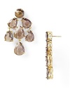 Translucent black crystals lend dramatic flair to these dazzling drop earrings from kate spade new york.