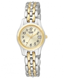 Complement all your jewelry with this timeless watch by Citizen.