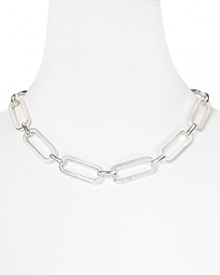 On the right side of classic, Lauren by Ralph Lauren's silver-plated necklace is a bold choice layered over a crisp neckline or cocktail dress. On the right side of classic, Lauren by Ralph Lauren's silver-plated necklace is a bold choice layered over a crisp neckline or cocktail dress.