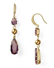 Make statement jewelry your signature. Carolee's linear stone drop earrings are striking yet simple, adding tonal sparkle to every look. Make statement jewelry your signature. Carolee's linear stone drop earrings are striking yet simple, adding tonal sparkle to every look.