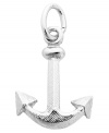 The perfect gift for the stylish sailor. Rembrandt's texture anchor charm is crafted from sterling silver and will make the perfect addition to his/her favorite charm bracelet or necklace. Approximate drop: 3/4 inch.