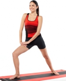 Get active in this easy racerback tank top from Ideology. A striped panel at the front adds sporty style - pair it with black shorts! Get active in this easy racerback tank top from Ideology. A striped panel at the front adds sporty style - pair it with black shorts!