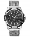 This bold sport watch from GUESS is a versatile accessory for days and weekends.