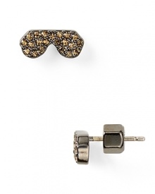 Wear your glam sunglasses at night. MARC BY MARC JACOBS' pavé shade-shaped studs lend a range of looks the label's enviable cool. Wear your glam sunglasses at night. MARC BY MARC JACOBS' pavé shade-shaped studs lend a range of looks the label's enviable cool.