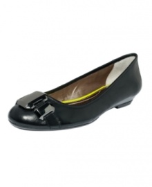 Bold jewels on the toe of the Ashby flats by DKNYC keeps these basics from being boring. Pair them with skinnies for a polished look. Bold jewels on the toe of the Ashby flats by DKNYC keeps these basics from being boring. Pair them with skinnies for a polished look.