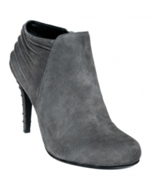 Soft suede is fundamental for fall footwear, but the chic ruching detail on Enzo Angiolini's Haver booties is the perfect reason to re-boot your boot collection! Available in black or gray. Soft suede is fundamental for fall footwear, but the chic ruching detail on Enzo Angiolini's Haver booties is the perfect reason to re-boot your boot collection! Available in black or gray.
