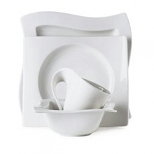 Add a New Wave of vibrance to your table setting with this innovative dinnerware collection. Distinguished by angular shapes in fluid wave designs, pieces work together creating a host of options for imaginative presentation. Microwave and dishwasher safe. Add a New Wave of vibrance to your table setting with this innovative dinnerware collection. Distinguished by angular shapes in fluid wave designs, pieces work together creating a host of options for imaginative presentation. Microwave and dishwasher safe.