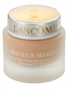 Named one of the 75 Best New Beauty Products in Town & Country magazine. Absolute Replenishing Cream Makeup SPF 20. This luxurious, cream makeup replenishes your skin for a look that is radiant, and absolutely ageless. Innovative Color Clarity System provides smooth, even-toned complexion with full coverage. Exclusive Absolue bio-network helps revitalize and restore skin elasticity. Decadent texture comforts skin with deep hydration. 