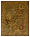 Make any space magnificent. Handcrafted in India, this Nourison rug spreads its lavish color and luxurious softness into your home. Sumptuously soft wool is hand-tufted and herbal-washed for an antique look and silk-like sheen.