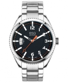 Strike a sophisticated spark with this precise Catalyst watch from esQ Movado. Strike a sophisticated spark with this precise Catalyst watch from esQ Movado.