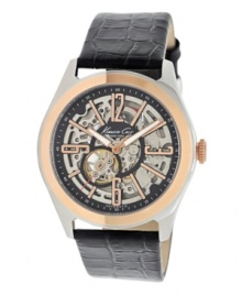 Rough and rugged style that never sacrifices handsome details: an automatic timepiece from Kenneth Cole New York. Rough and rugged style that never sacrifices handsome details: an automatic timepiece from Kenneth Cole New York.