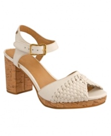 A retro, chunky heel makes the Amberly sandals by GH Bass an excellent choice for the season. Pair them with your favorite vintage dress. A retro, chunky heel makes the Amberly sandals by GH Bass an excellent choice for the season. Pair them with your favorite vintage dress.