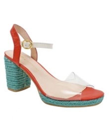 Switch it up. GH Bass's Love Rachele Antonoff Olga platform sandals are colorful, clear, and fun. Switch it up. GH Bass's Love Rachele Antonoff Olga platform sandals are colorful, clear, and fun.