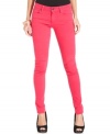 In a shocking hot pink, these Else Jeans skinny jeans hit the colored-denim trend right on the mark!