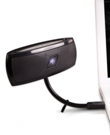 Pump your digital library out with stunning clarity and shingle shaking bass with this laptop speaker from D & H. Pump your digital library out with stunning clarity and shingle shaking bass with this laptop speaker from D & H.