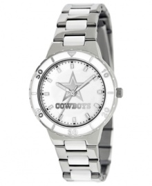 How 'bout them Cowboys! Root for your team 24/7 with this sporty watch from Game Time. Features a Dallas Cowboys logo at the dial. How 'bout them Cowboys! Root for your team 24/7 with this sporty watch from Game Time. Features a Dallas Cowboys logo at the dial.