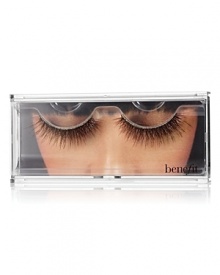 Benefit has more lash looks than days of the week. The new Lash Lovelies collection lets you be whoever, whenever! Custom-designed to fit precisely, its easy to apply them like a pro. Apply a thin line of lash glue along the base of false eyelashes. Let set for 30 seconds or until tacky. Position the lash close to the base of your natural lashes & gently press down from the outer corner inwards. To remove: gently peel off from outer to inner corner of eyelid. Lean on your bathroom counter when applying so your arms & hands are steady. Benefit has more lash looks than days of the week. The new Lash Lovelies collection lets you be whoever, whenever! Custom-designed to fit precisely, its easy to apply them like a pro. Apply a thin line of lash glue along the base of false eyelashes. Let set for 30 seconds or until tacky. Position the lash close to the base of your natural lashes & gently press down from the outer corner inwards. To remove: gently peel off from outer to inner corner of eyelid. Lean on your bathroom counter when applying so your arms & hands are steady.