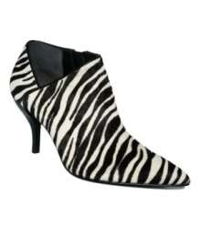 Animal-print pumps are all the rage this season. Dare to step it up a notch? Try these zebra-print Gloriely shooties by GUESS! Animal-print pumps are all the rage this season. Dare to step it up a notch? Try these zebra-print Gloriely shooties by GUESS!