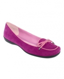 Add a spark to you everyday look! Marc Fisher's Cecil flats feature a darling bow-tie detail across the toe. Add a spark to you everyday look! Marc Fisher's Cecil flats feature a darling bow-tie detail across the toe.