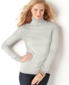 The softest knit fabric makes this petite Charter Club sweater so comfortable. Pair it with dark jeans for a classic look that lasts season after season. (Clearance)