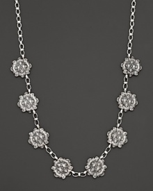 Intricately wrought sterling silver leaves form an elegant necklace. By Buccellati. Intricately wrought sterling silver leaves form an elegant necklace. By Buccellati.