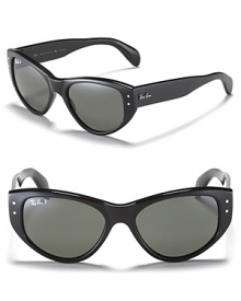 Retro-inspired cat eye sunglasses by Ray-Ban, one of the must-have accessories of the season. Retro-inspired cat eye sunglasses by Ray-Ban, one of the must-have accessories of the season.
