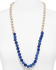Gorgeous gobstopper gems make this kate spade new york necklace a total knockout. It's a simple shape - a classic strand - but one that packs an added punch in surprising shades. Gorgeous gobstopper gems make this kate spade new york necklace a total knockout. It's a simple shape - a classic strand - but one that packs an added punch in surprising shades.