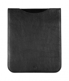 Polished to perfection, Mulberrys iPad sleeve couples elegance with ease -  Supple yet ultra-durable, gently pebbled natural black leather will soften over time - Slim, streamlined design features stitch trim and embossed Mulberry  Tree detail - Case protects against dust, moisture and scratches - Fits all iPad models - Great for everyday and on the go, also makes a superb gift
