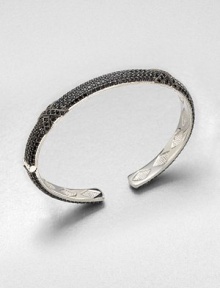 From the Soho Collection. Rich black spinel stones set in sleek sterling silver.. Black spinelSterling silverLength, about 7.5Hinged closureImported From the Soho Collection. Rich black spinel stones set in sleek sterling silver.. Black spinelSterling silverLength, about 7.5Hinged closureImported