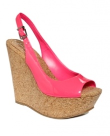 Choose neutral or neon; either way, you're gonna glow in the Amande wedge sandals by Jessica Simpson, with their patent finish and sassy slingback strap. Choose neutral or neon; either way, you're gonna glow in the Amande wedge sandals by Jessica Simpson, with their patent finish and sassy slingback strap.