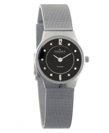 In the modern world. Sleek, round tiitanium case and a stainless steel mesh band in IP gunmetal. Water resistant up to 30 meters. Lifetime warranty. In the modern world. Sleek, round tiitanium case and a stainless steel mesh band in IP gunmetal. Water resistant up to 30 meters. Lifetime warranty.