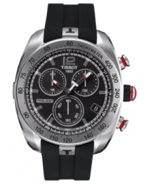 A sporty PRS330 collection watch from Tissot built with chronograph precision. A sporty PRS330 collection watch from Tissot built with chronograph precision.