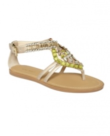 Go ahead, embellish a little. The Tease Bling sandal by Nine West sports rhinestone detail at the straps for a flat sandal that's more than a little flirtatious. Go ahead, embellish a little. The Tease Bling sandal by Nine West sports rhinestone detail at the straps for a flat sandal that's more than a little flirtatious.