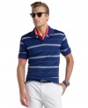 Set your style on a winning streak. With performance styling, this Izod polo shirt will always score.